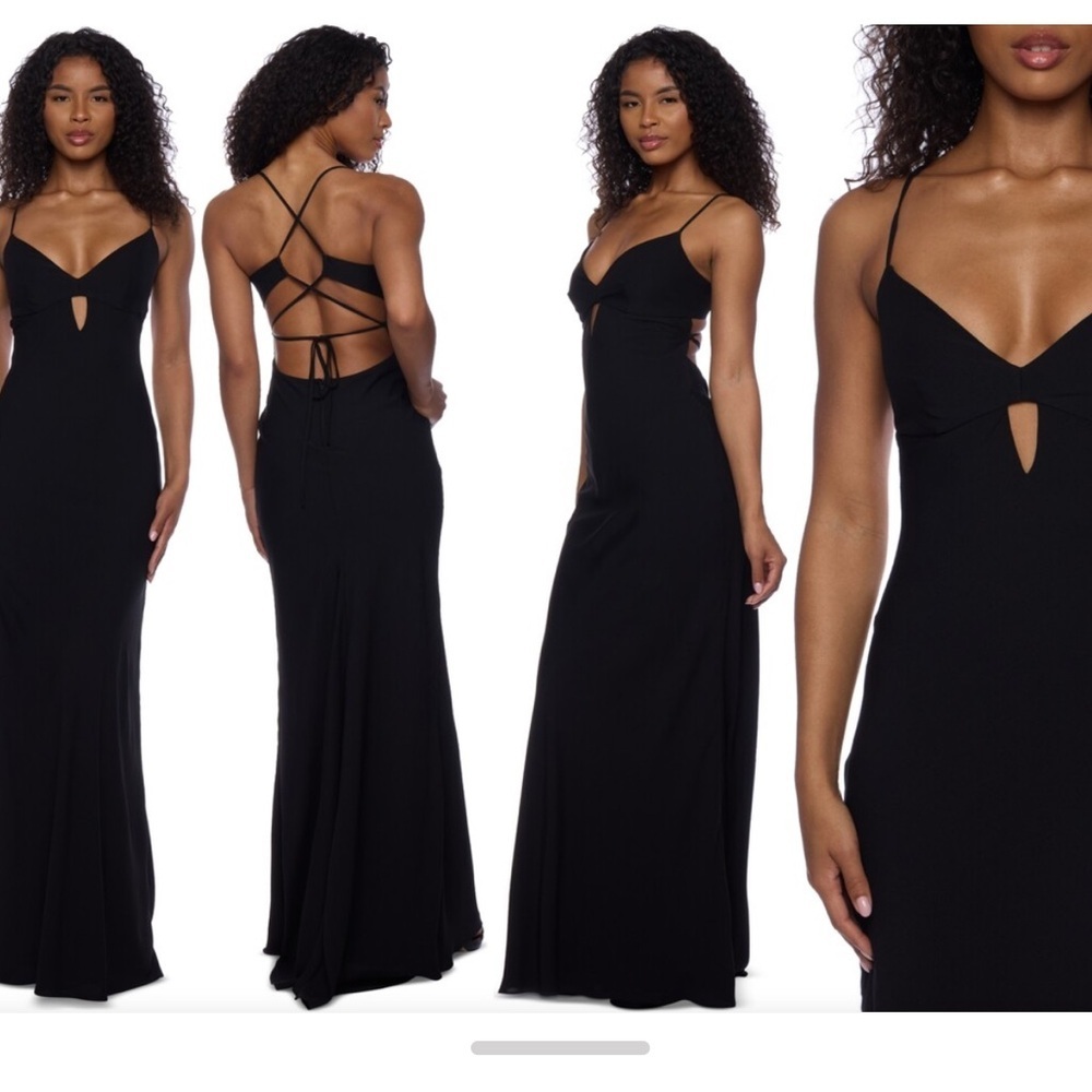 Macy's Alex & Sophia G3 NWOT Juniors' Keyhole-Front Strappy-Back Gown SIZE 13/14